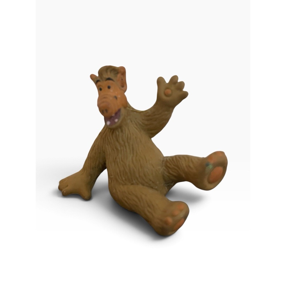 Vintage 1988 Russ Alien Toys ALF Figure 1.75" Sitting 80s Toy Figurine Collect